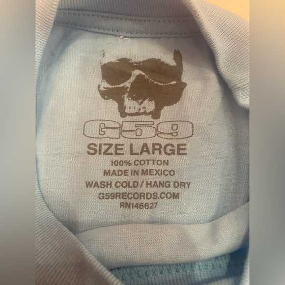 G59 Suicideboys Logo Record Tee Grey Day Tee Size Large NWOT - Picture 4 of 4